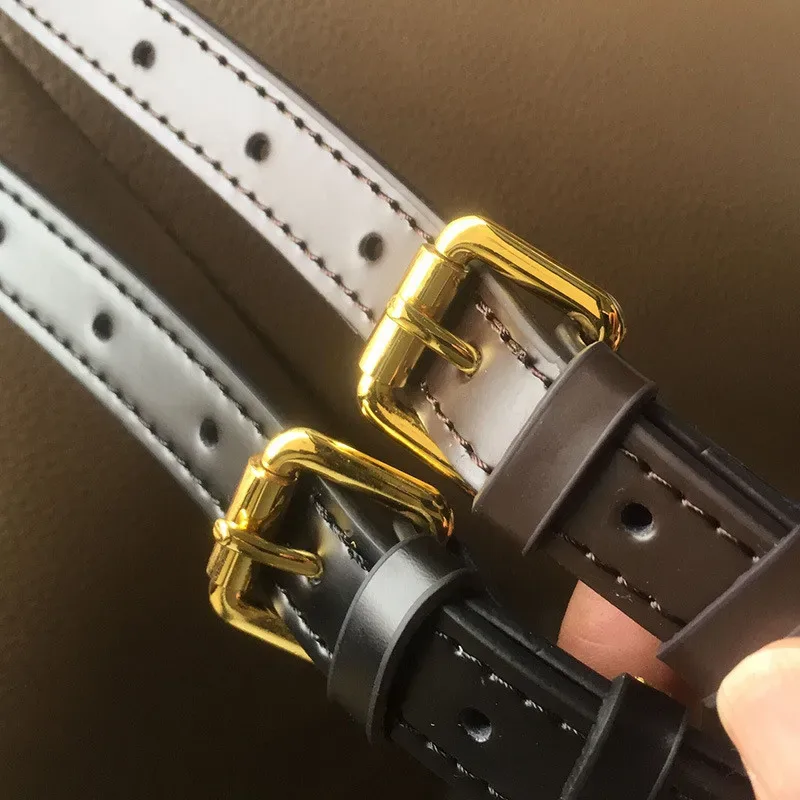 sangle de sac en cuir véritable, sangle d'épaule de haute qualité, accessoires de sac étroit, pièces de sac à bandoulière tendance