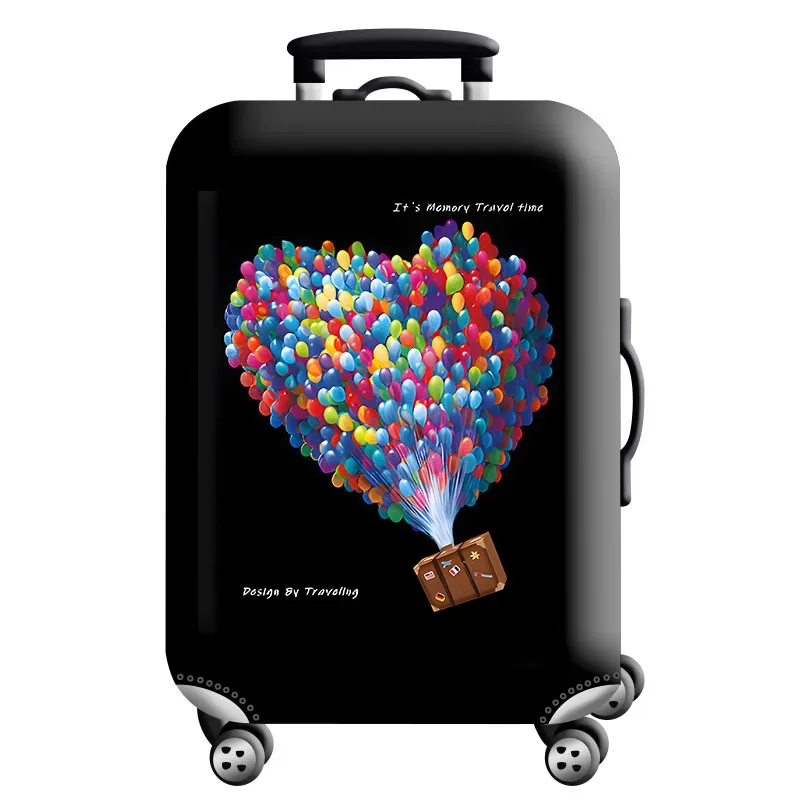 housse de protection pour bagages en tissu extensible, étui anti-poussière pour bagages, adapté à la valise de 18 à 32 pouces, organisateur de voyage