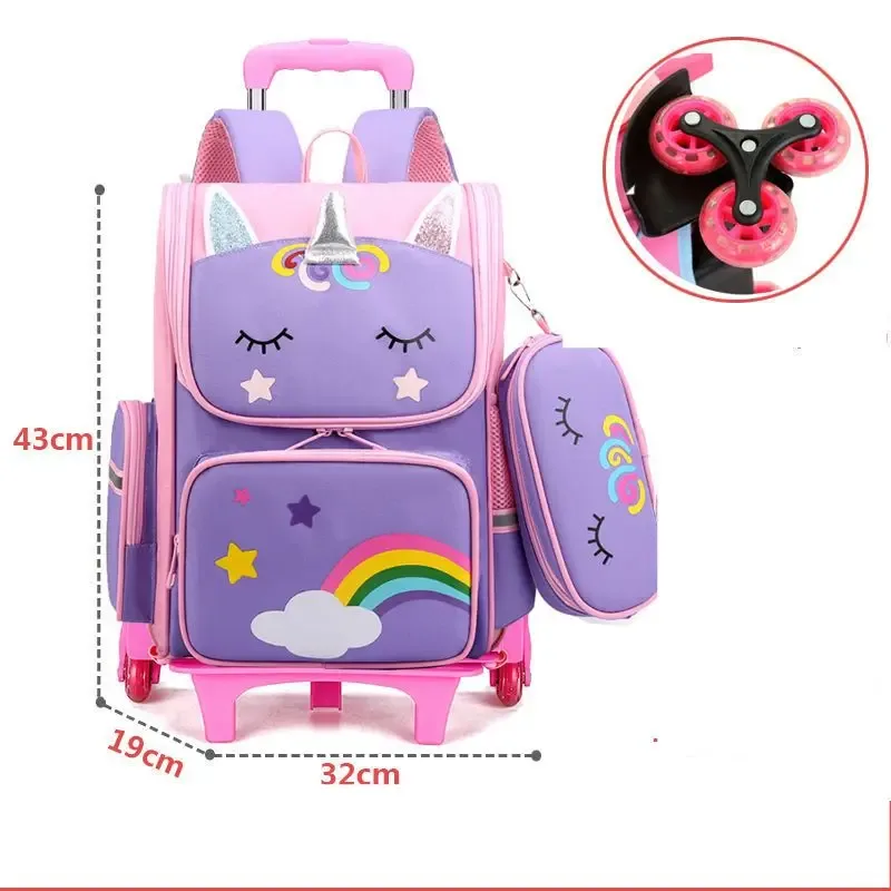 sac à dos à roulettes pour enfants, sac à roulettes, sacs à roulettes pour filles, sac à dos à roulettes pour filles