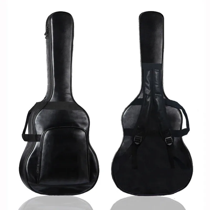 sac à dos de guitare en cuir pu épais, étanche, 40/41 pouces, sac de transport, étui de guitare, accessoires pour instruments de musique