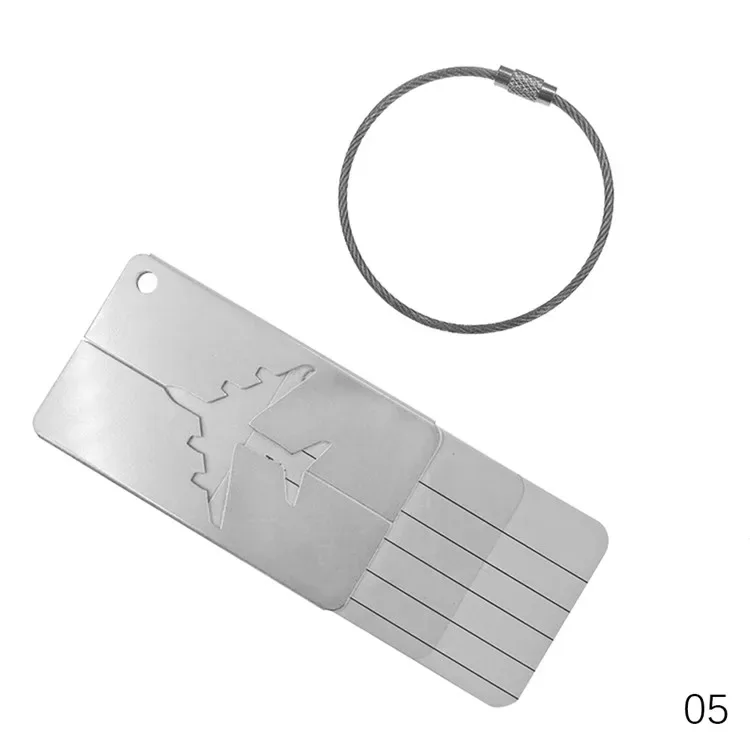 étiquette de bagage étanche en alliage d'aluminium, valise de voyage, étiquettes d'identification de nom de sac, étiquette d'adresse, porte-carte de bagage, accessoires de voyage, 3012