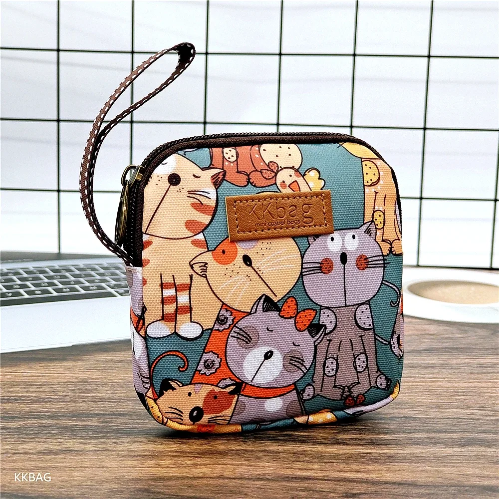 Porte-serviettes pour fille, porte-carte de crédit, étui pour écouteurs, Clip pour pièces de monnaie, sac sanitaire, porte-monnaie, sac de rangement inviolable, sac pour tapis hygiénique