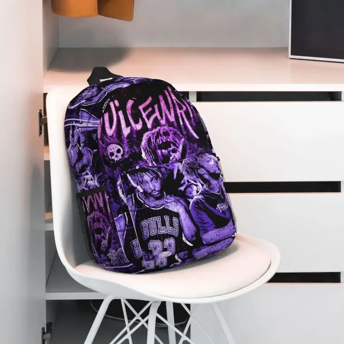 juice wrld – sac à dos pour étudiants, garçons et filles, sac d'école pour enfants, sacs à bandoulière pour ordinateur portable pour hommes et femmes