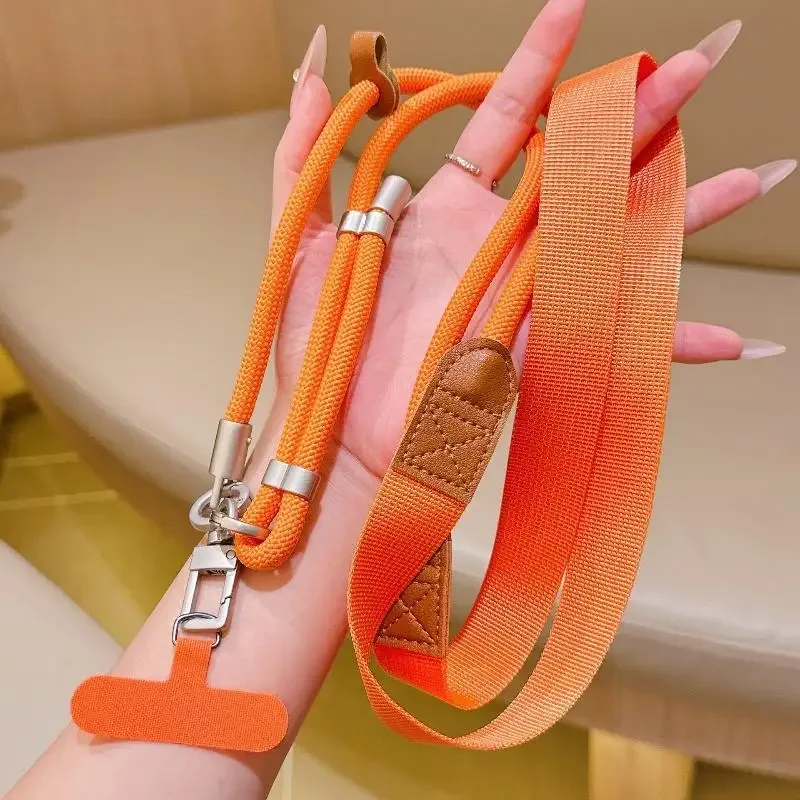 lanière de téléphone réglable à porter en bandoulière, clip détachable, sangle anti-perte pour téléphone portable, sangle de sac à bandoulière pour les voyages en plein air et l'usage quotidien【smq】