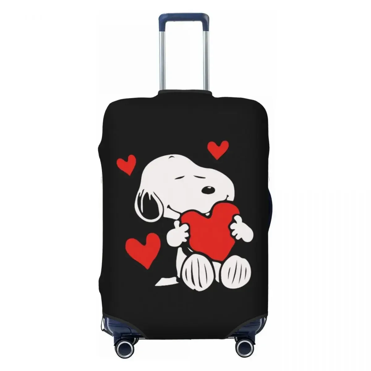 housse de bagage élastique 18-32 pouces, élégante, imprimé chiens mignons, durable, anti-poussière, anti-rayures, lavable, accessoire de protection pour voyage