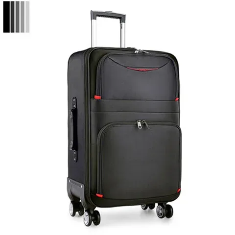 valise de grande capacité avec serrure à combinaison, bagage de voyage embarqué, boîtier de chariot en tissu oxford imperméable de 28 pouces surdimensionné