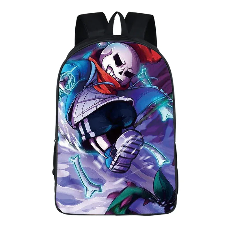undertale dessin animé sac à dos sac d'école 40 cm/15.7 pouces sac à dos livre sacs ordinateur sac à dos pour garçon fille meilleur cadeau