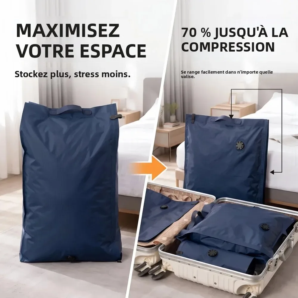 sacs de rangement sous vide pour voyage, économiseurs d'espace, réutilisables, résistants à la poussière et à l'humidité, sacs de compression durables pour valises de voyage