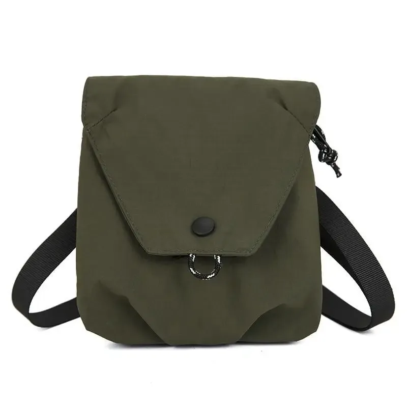 1 sac à bandoulière portable unisexe en tissu nylon imperméable, sac à bandoulière décontracté pour téléphone, idéal pour les voyages.