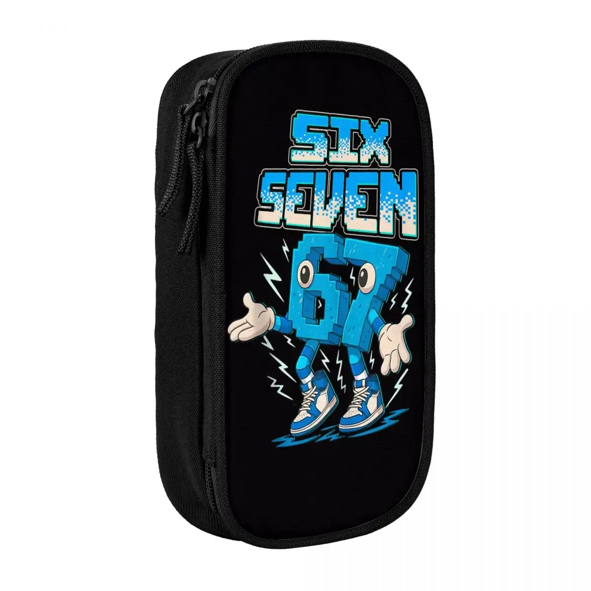 meme 6 7 six seven italien volez un cerveau 67 trousse à crayons toile boîte à crayons enfant vintage collège école étuis à crayons fournitures