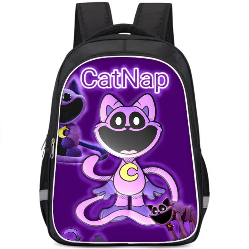 sac à dos smiling critters pour enfants, cartable double couche, cadeau d'anniversaire, sacs d'ordinateur pour étudiants