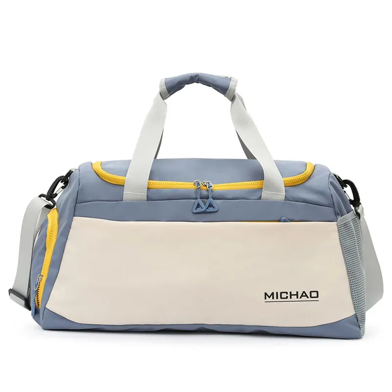 sac de sport multi-poches, sac de sport polyvalent imperméable avec poche de séparation humide/sec, sac de voyage grande capacité