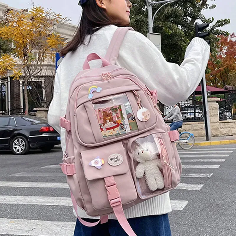 mode filles sac à dos nouvelle grande capacité style coréen femmes sacs à dos mignon étudiant école sac à dos polyvalent femmes sac