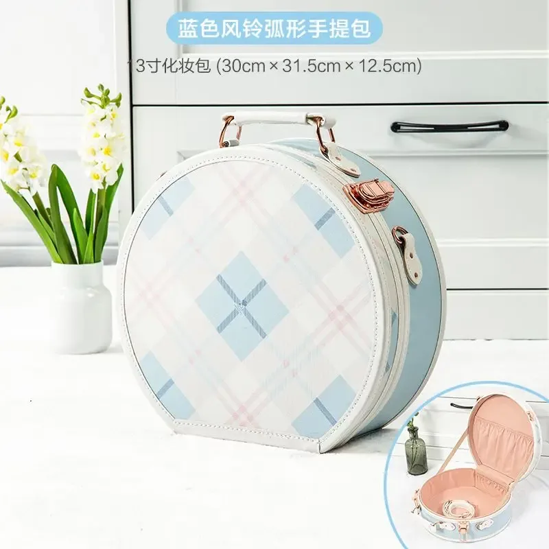 mallette de transport vintage pour femme, bagage à main portable, valise de voyage, maquillage, léger, sac de voyage, bagage à main, 13"