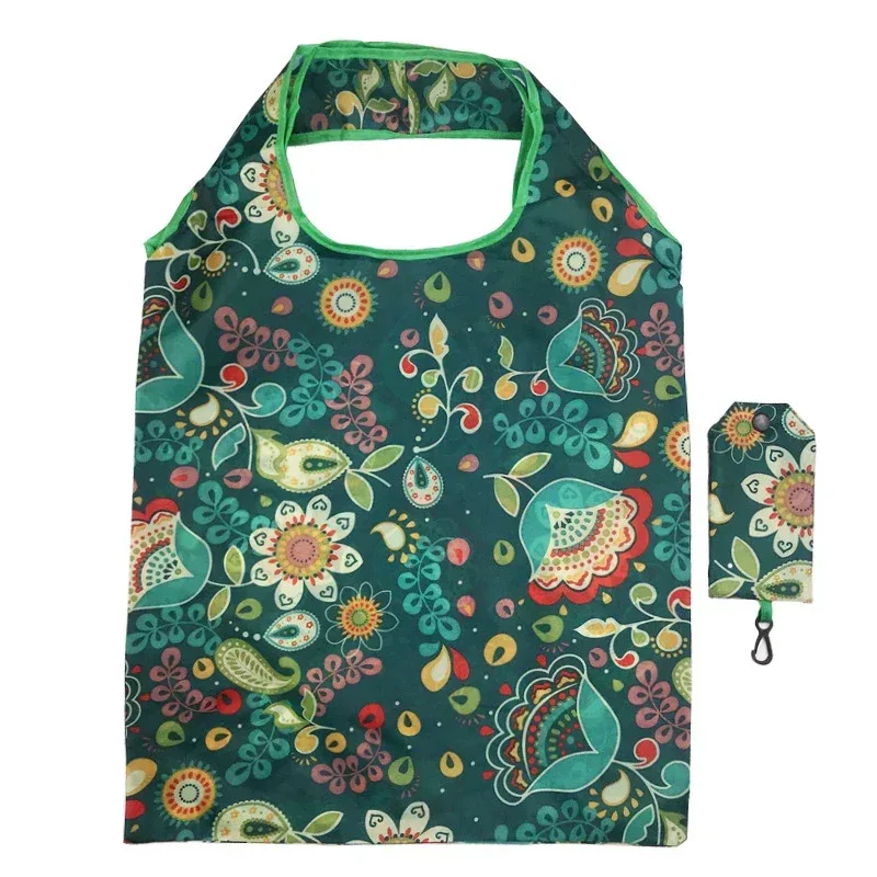  sac à main fourre-tout écologique pliable imprimé à la mode – sac de voyage et d'épicerie de grande capacité avec pochette sacs à provisions