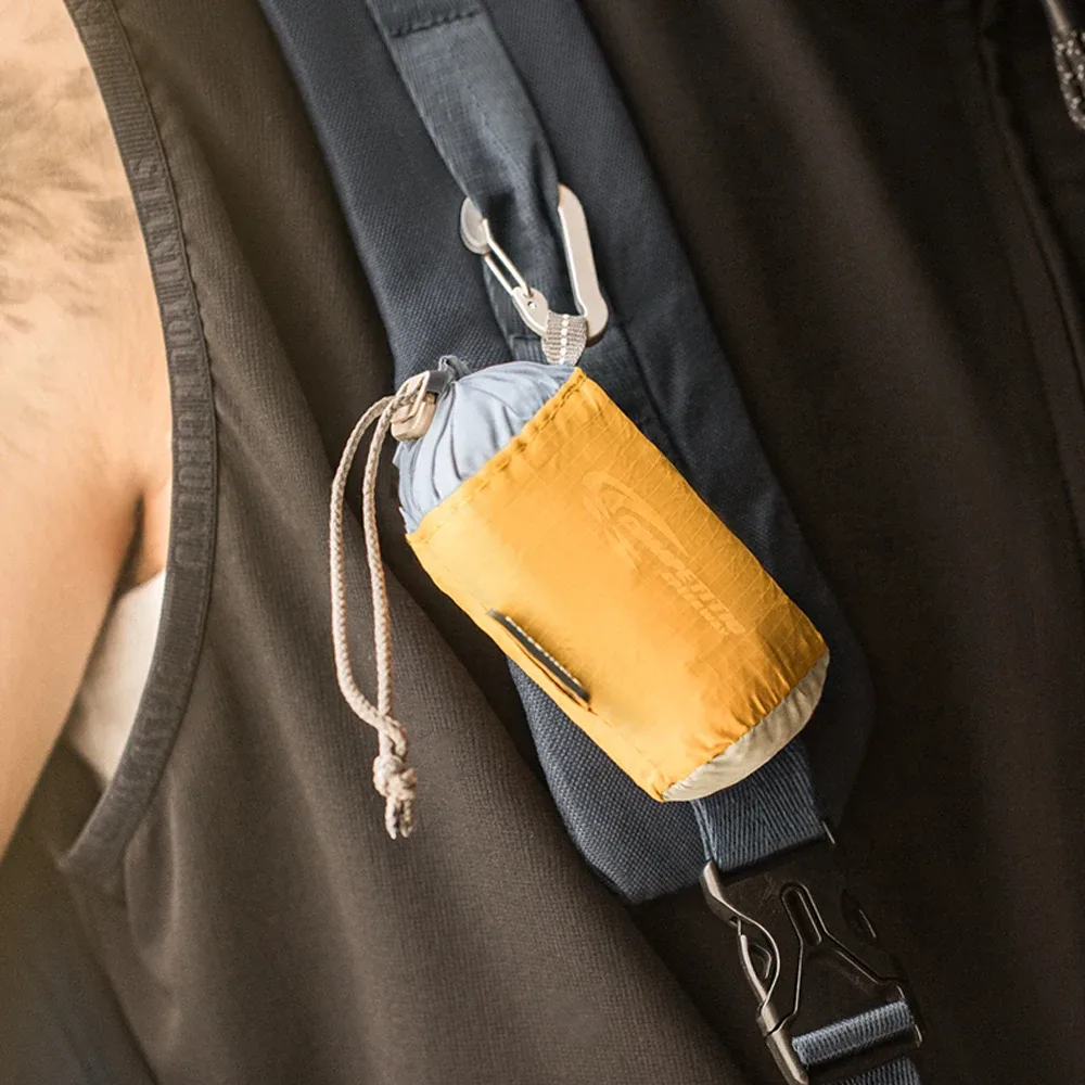 maden – sac fourre-tout pliable d'extérieur, sac de voyage étanche de grande capacité, poignées contrastées, sacs de shopping de banlieue ultra-légers