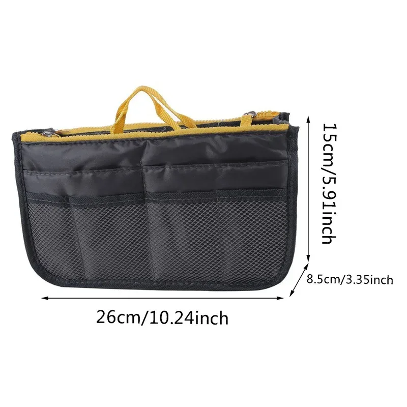 organisateur insérer sac femmes nylon voyage insérer organisateur sac à main sac à main grande doublure dame maquillage cosmétique sac pas cher femme fourre-tout