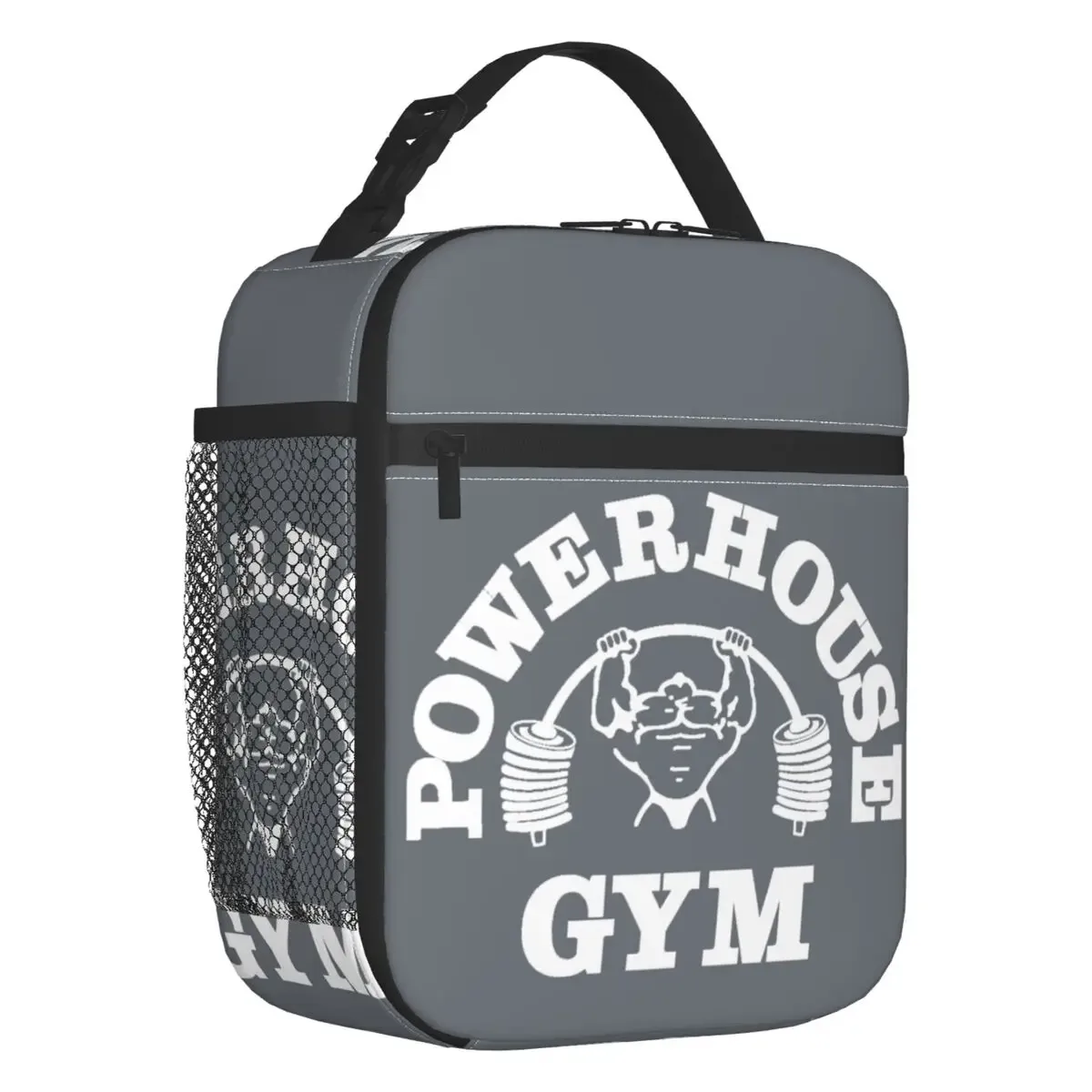 sac isotherme personnalisé powerhouse gym pour femme, sac fourre-tout portable, glacière thermique, boîte à lunch pour voyage, musculation et fitness