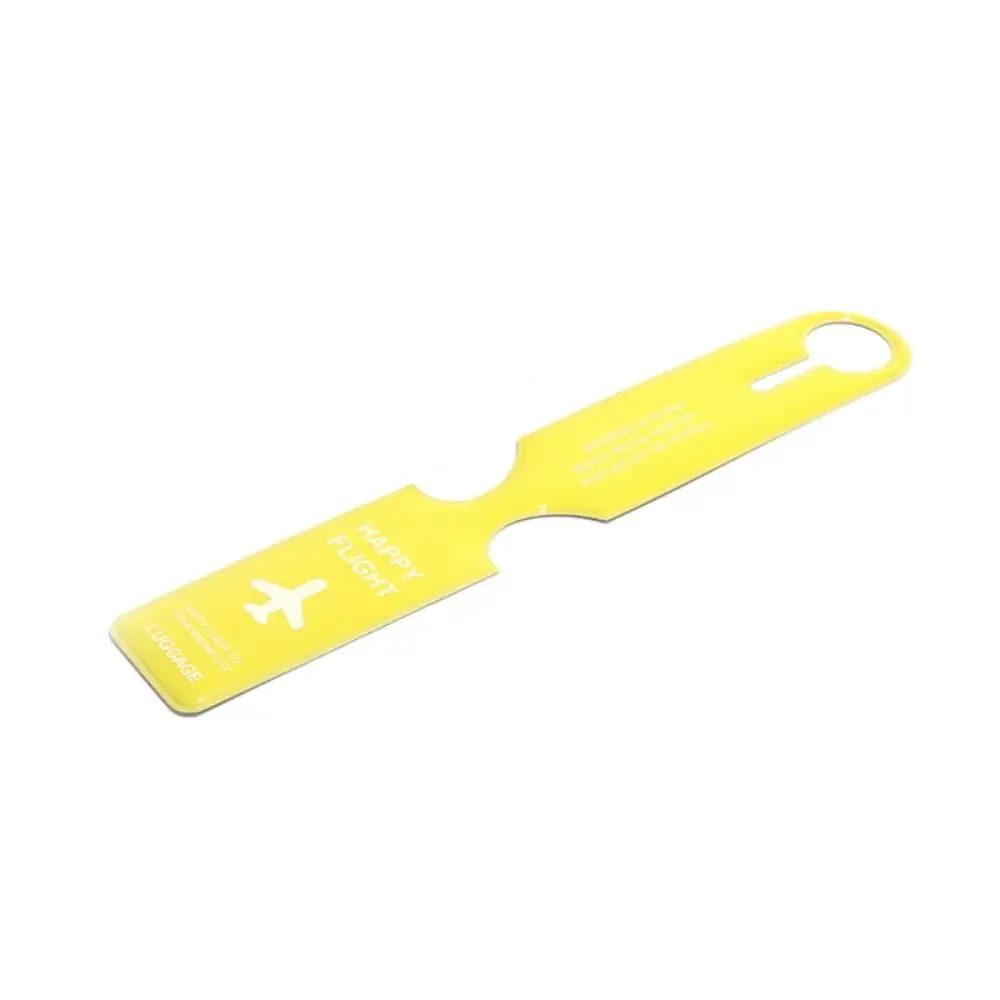 étiquette de bagage en pvc pour carte d'embarquement, étiquette nominative pour valise, carte d'information pour bagages d'avion