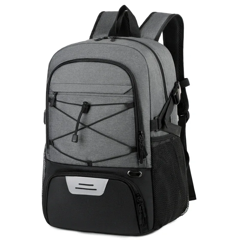 sac à dos de sport pour basket-ball 35l avec compartiment pour chaussures, sac de sport réfléchissant pour ordinateur portable 15,6 pouces pour hommes et femmes