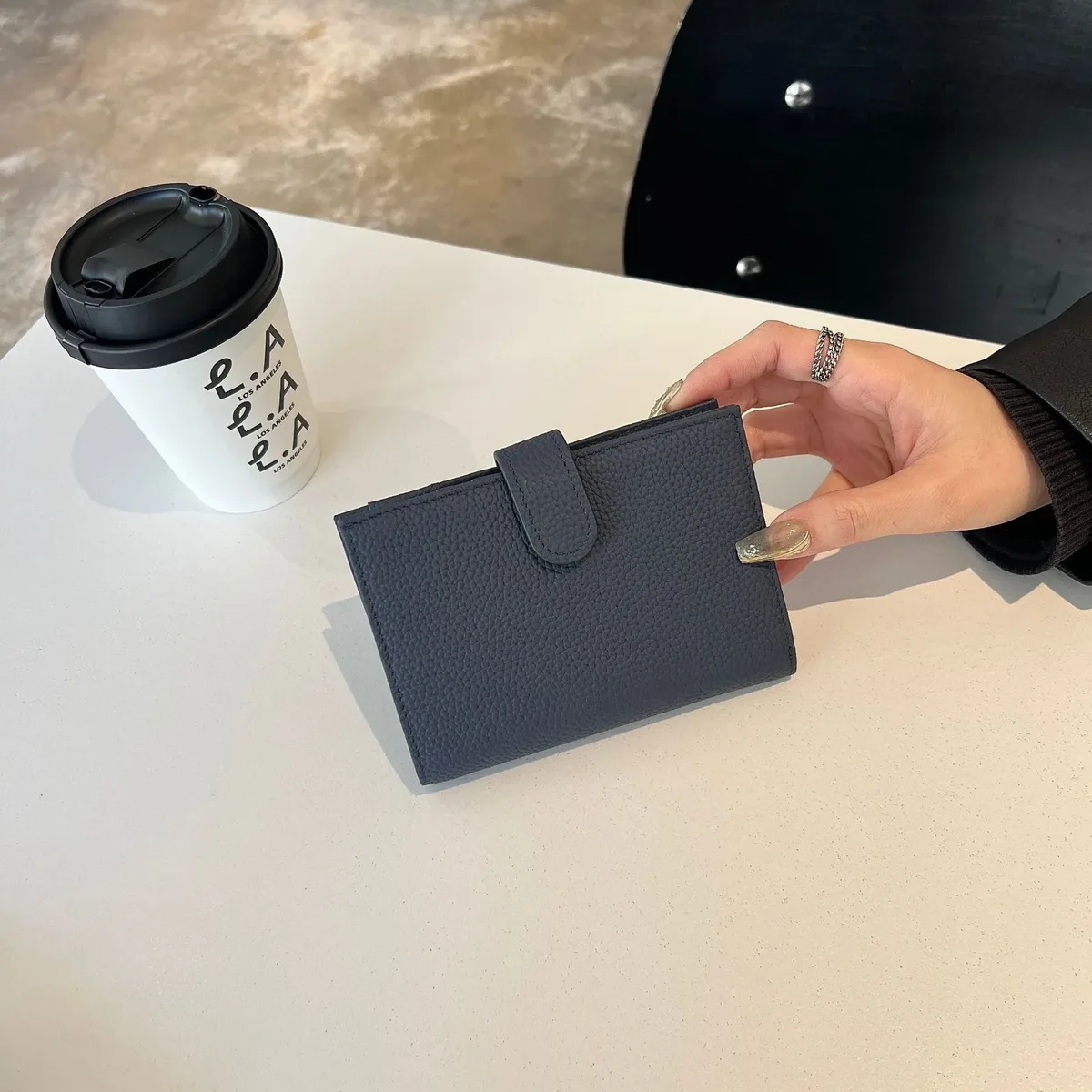 porte-passeport en cuir véritable ultra-fin avec nom personnalisé, porte-cartes multifonctionnel, porte-billets, sac de rangement