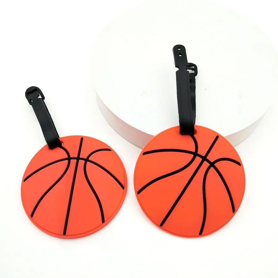 étiquettes à bagages pour les amateurs de basket-ball, de baseball et de football, accessoire de sac de voyage, 1 pièce/3 pièces