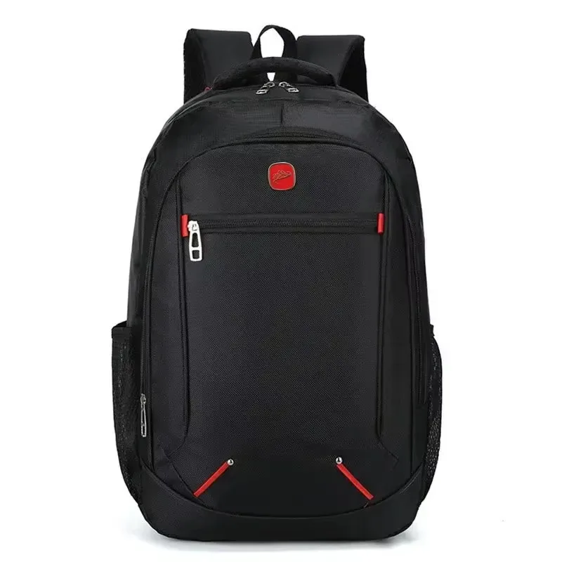 sac d'école pour étudiants de grande capacité, sac à dos décontracté de couleur unie, matériel oxford pour hommes, nouveau sac à dos multifonctionnel simple