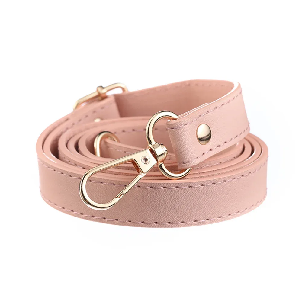 ceinture réglable double couche pour femme, sangles de sac à bandoulière, poignées de remplacement amovibles, cuir pu, environnement de sac à main avec structure dorée, 138cm