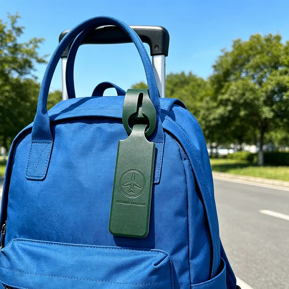 étiquettes de bagages de voyage de couleur aléatoire, 5 pièces, étiquettes de bagages pour valises de voyage, étiquettes de check-in pour valises de voyage d'affaires, étiquettes anti-perte pour sacs de voyage s004287