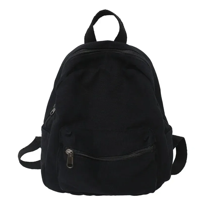 petit sac à dos vintage en toile, simple, unisexe, pour femmes et hommes, pour adolescentes, jeunes dames, couleur unie, mini, nouvelle collection 2022