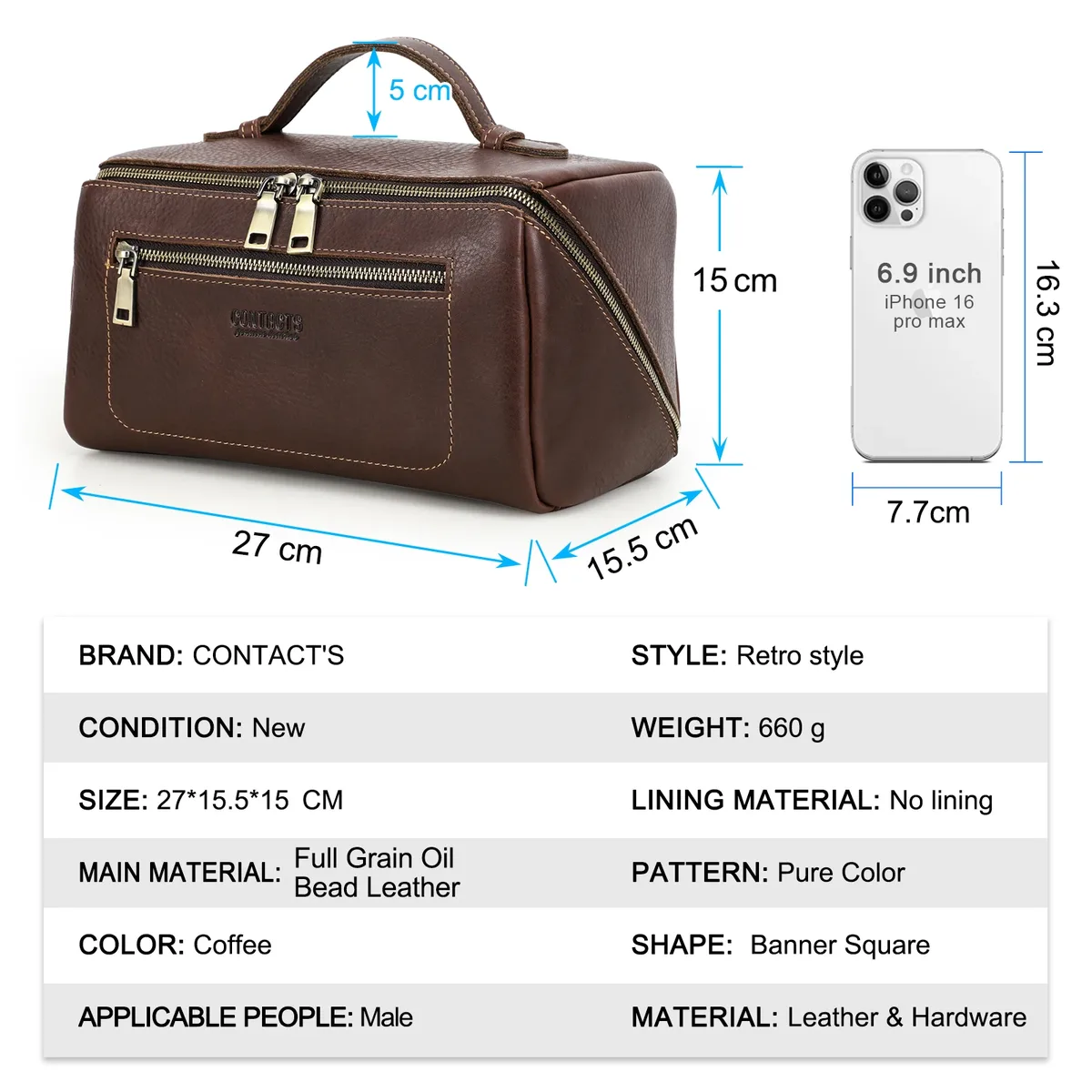 sacs à cosmétiques personnalisés pour hommes, trousse de maquillage de luxe en cuir véritable, fourre-tout, pochette de toilette, trousse de toilette, kit de toilettage pour hommes, kit dopp de voyage