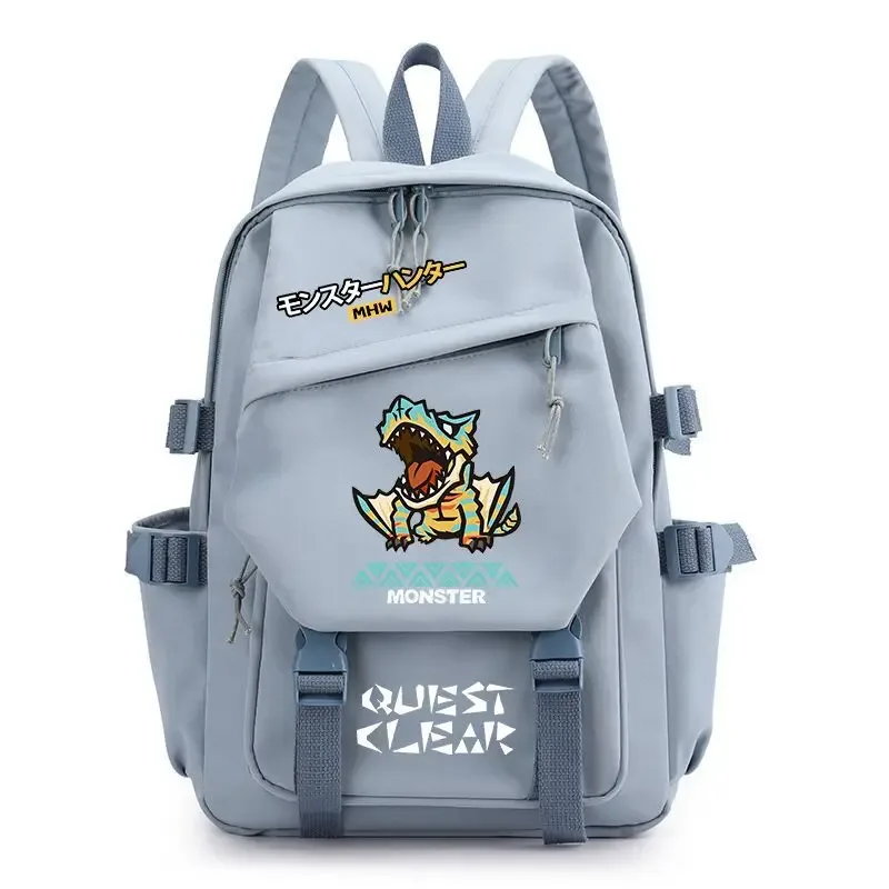sac à dos monster hunter wilds felyne rathian, sac à dos à bandoulière, sac d'école pour étudiants, sac à dos tendance, sac de voyage