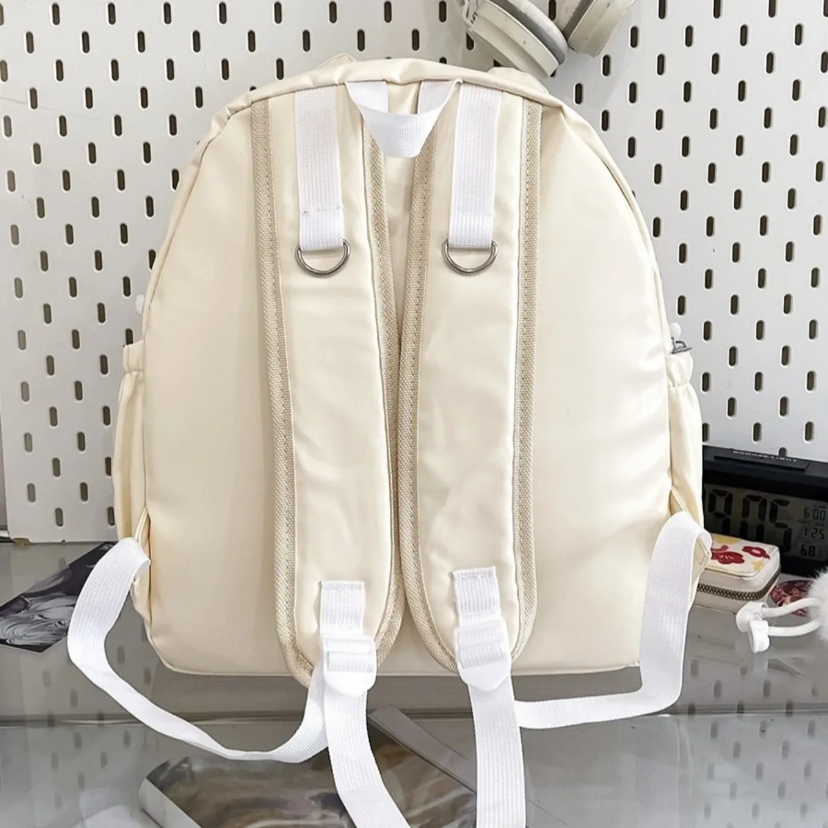 sac à dos chat mignon pour femme, sacs à dos esthétiques féminins, nylon, style japonais, mode décontractée, sac ita transparent, grande capacité