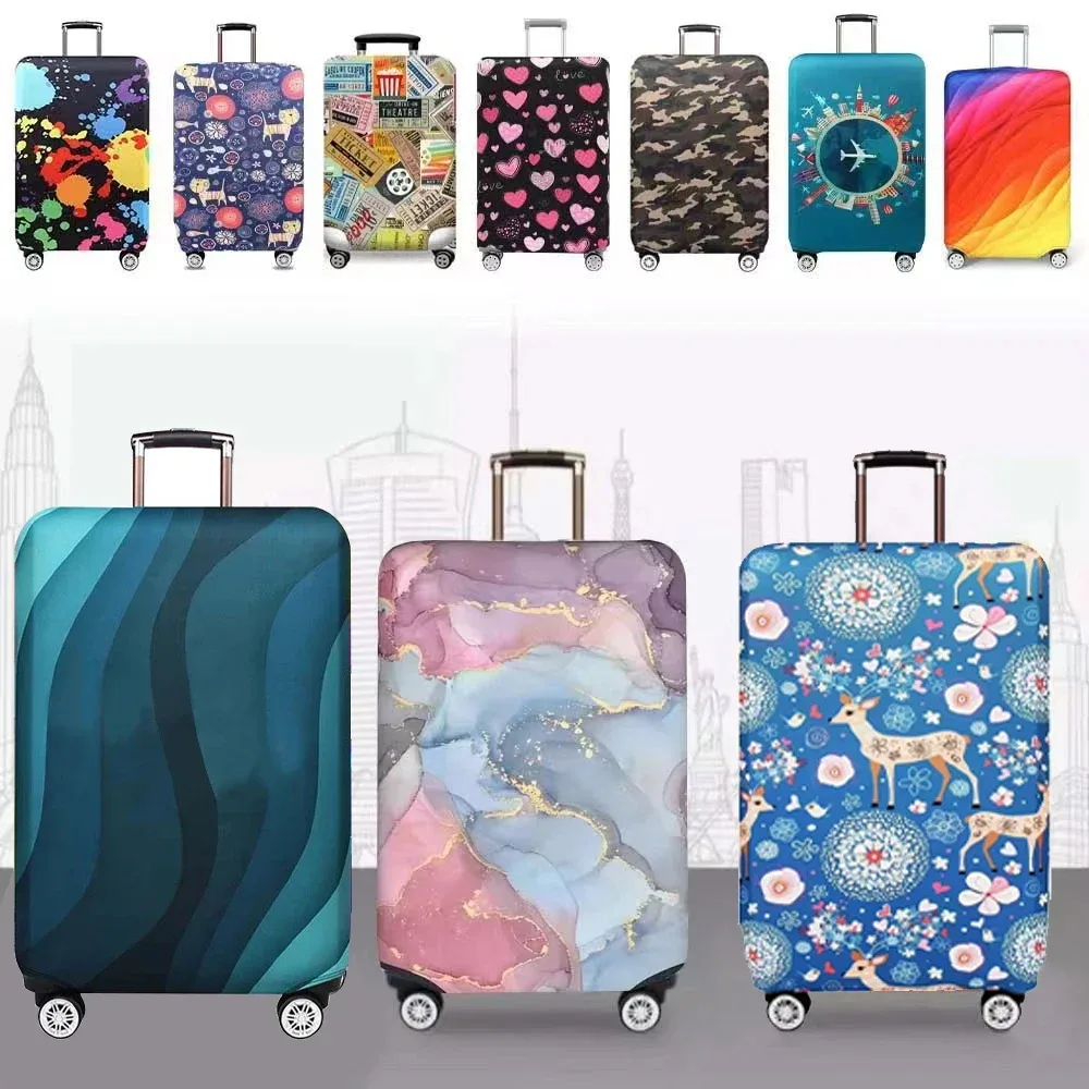 Housses de protection pour bagages de voyage, housse de protection pour valise, housses anti-poussière extensibles pour accessoires de voyage, fournitures de bagages