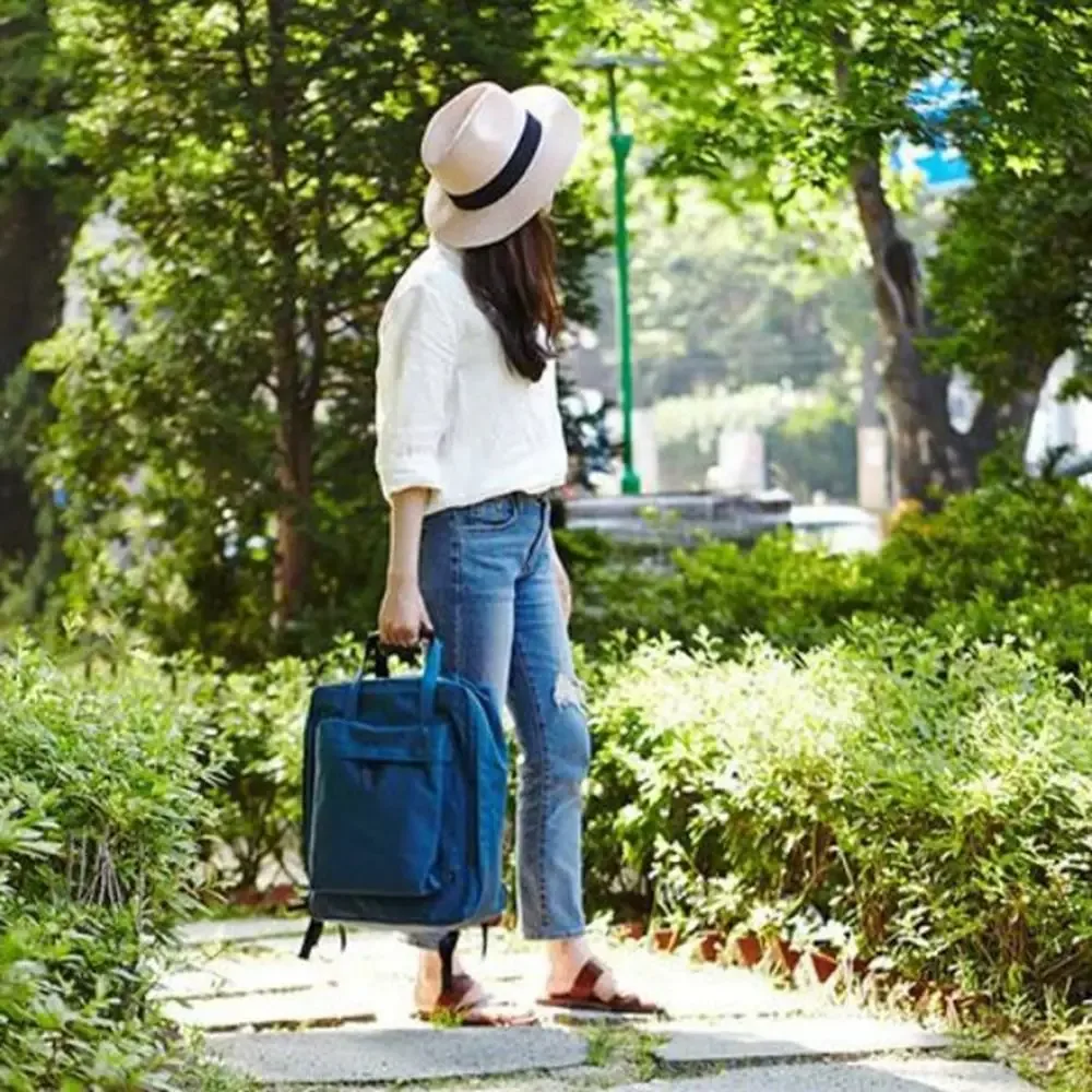 sac à dos portable en nylon pour ordinateur portable, grande capacité, couleur unie, sac de voyage court, sac à bagages étanche pour les voyages