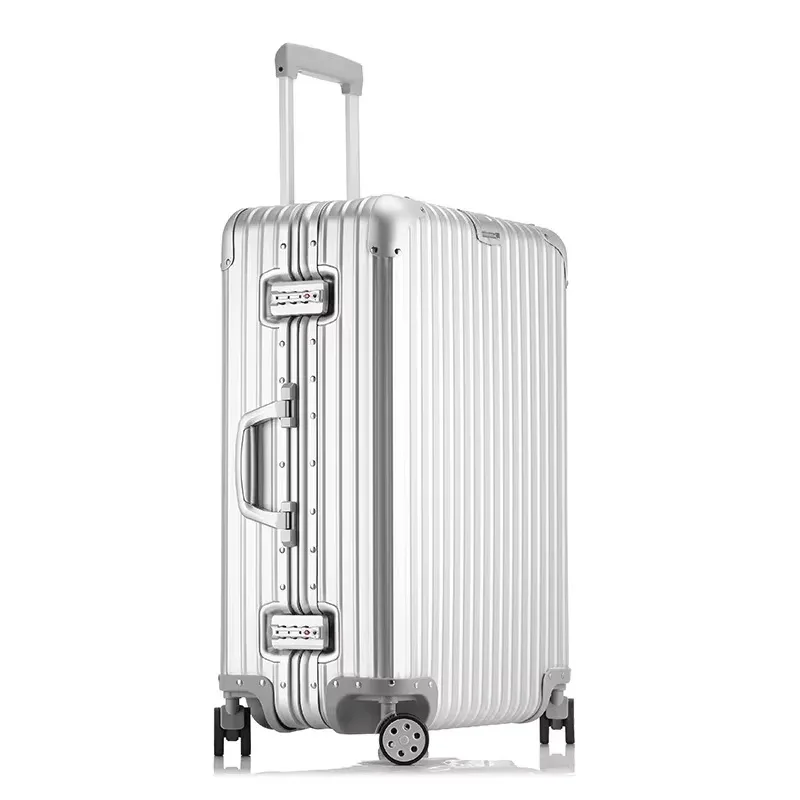 valise télescopique bunnyfly de 24 pouces en alliage d'aluminium et de magnésium, bagage de voyage d'affaires avec serrure à combinaison métallique, bagage à main b