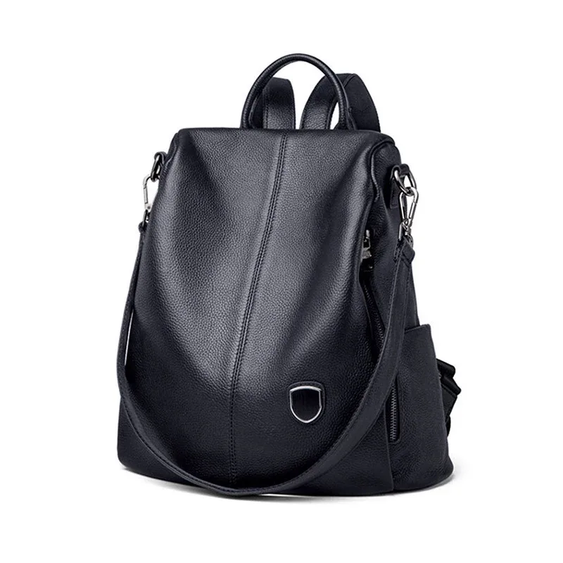 sac à dos en cuir véritable pour femme, cuir de vachette, sac à dos, collègue, filles, étudiant, sac d'école, sac à dos de voyage pour femme, sacs initiés