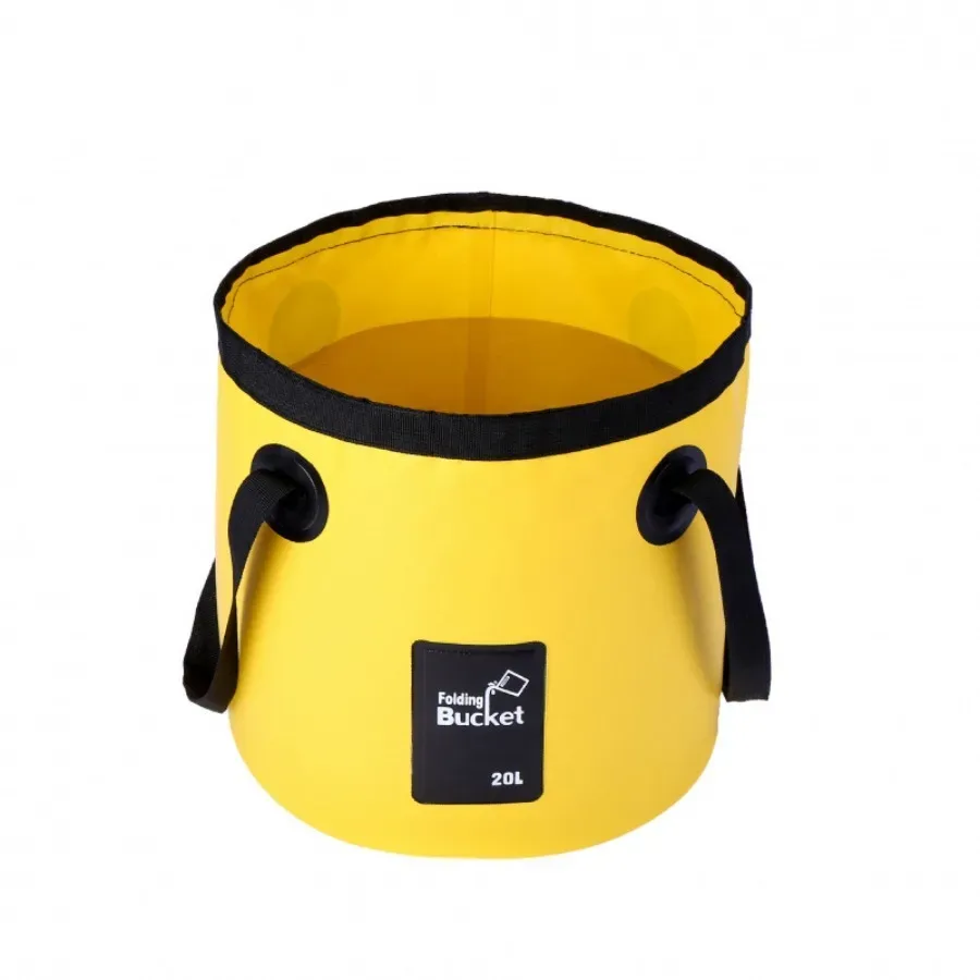 seau pliable portable, sac de rangement en toile, seau à eau pour camping et pêche en extérieur, seau de stockage d'eau pour lavage de voiture