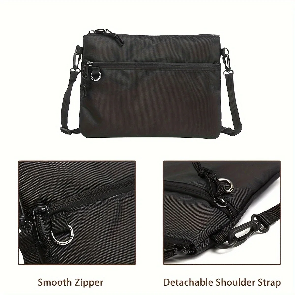 sac de poitrine décontracté tendance, sac banane sportif, sac bandoulière simple