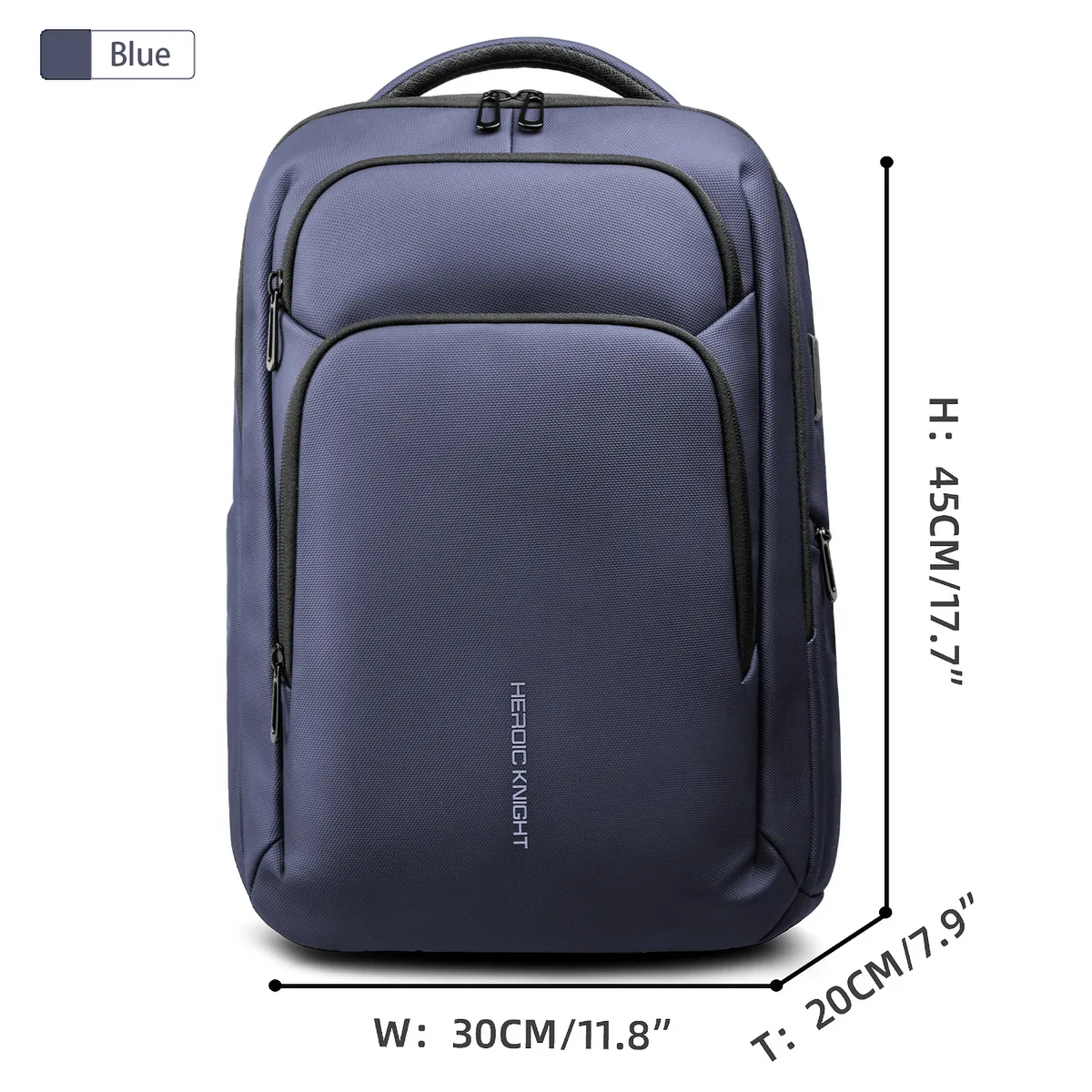 sac à dos de voyage d'affaires hk pour hommes, imperméable, sac à dos pour ordinateur portable de 17,3 pouces avec port usb, sac à dos décontracté pour le travail, l'université, sac pour ordinateur