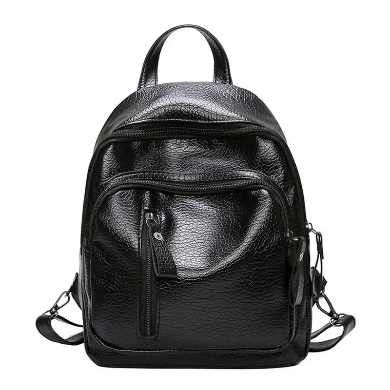sac à dos de couleur unie, petite taille, nouveau sac décontracté pour femmes, cadeau simple et à la mode pour femmes, sacs à dos de voyage, sacs d'école