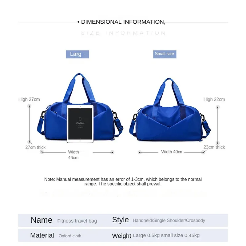 sac de sport personnalisé avec logo pour enfants, femmes, hommes – sac de voyage étanche pour vêtements secs et mouillés, sac à main, sac de natation, sac de week-end, sac d'entraînement de fitness – impression photo et nom