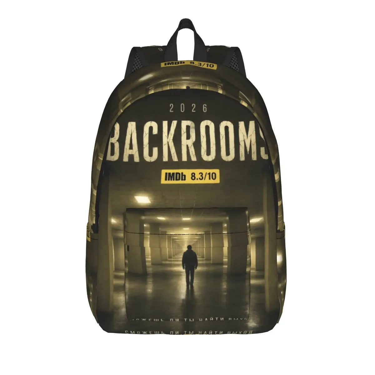 sac à dos backrooms horror movie 2026 pour hommes et femmes, sac à dos cool pour étudiants et professionnels, sacs en toile pour l'université, cadeau