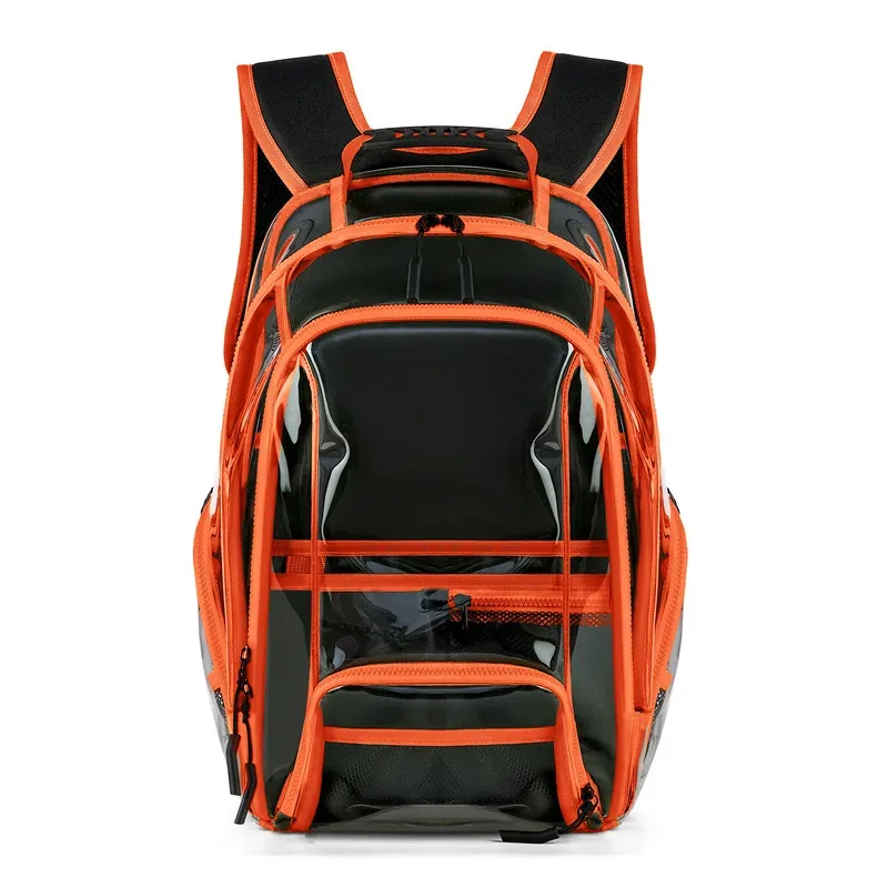 sac à dos transparent en pvc tendance, sacs d'école pour étudiants, sacs à dos décontractés pour hommes et femmes, sac à dos de voyage imperméable de grande capacité