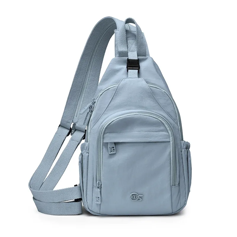 sac à bandoulière multifonctionnel 3-en-1 pour femme, convertible en petit sac à dos et sac banane, sac à main léger en nylon