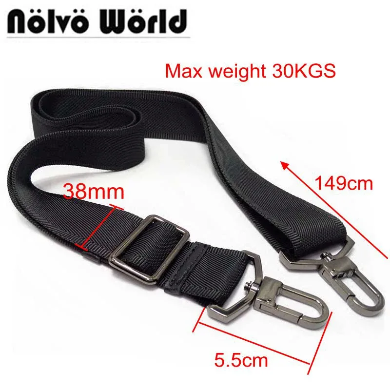 Sangle en Nylon à crochet solide pour hommes, 38mm Max, 30kg, accessoire de ceinture, sacs à bandoulière longue, sac pour ordinateur portable, nouvelle sangle de réparation