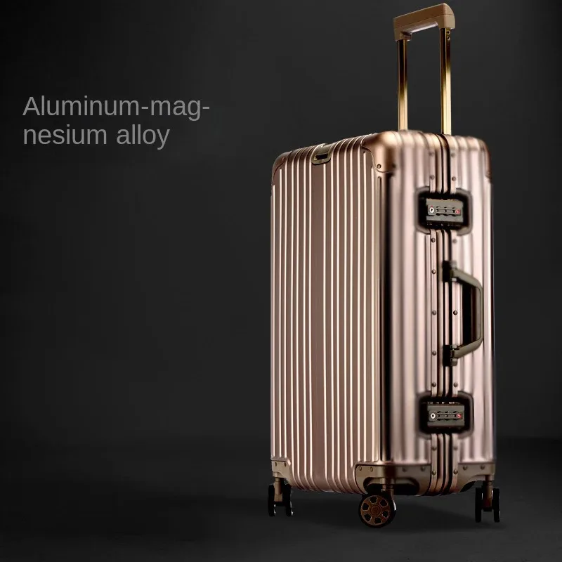 valise à cadre en aluminium 29 pouces tsa boîtier de chariot à serrure douanière roue universelle 20 "26" boîte d'embarquement à bagages valise de voyage