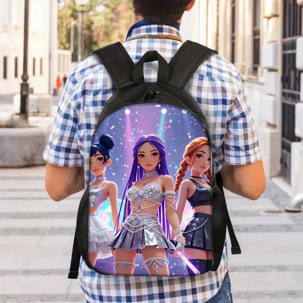 Sac à dos imprimé groupe K-POP, 3 pièces, léger, grande capacité, pour l'école, le voyage, avec sac à bandoulière, sacs à crayons, cadeau parfait