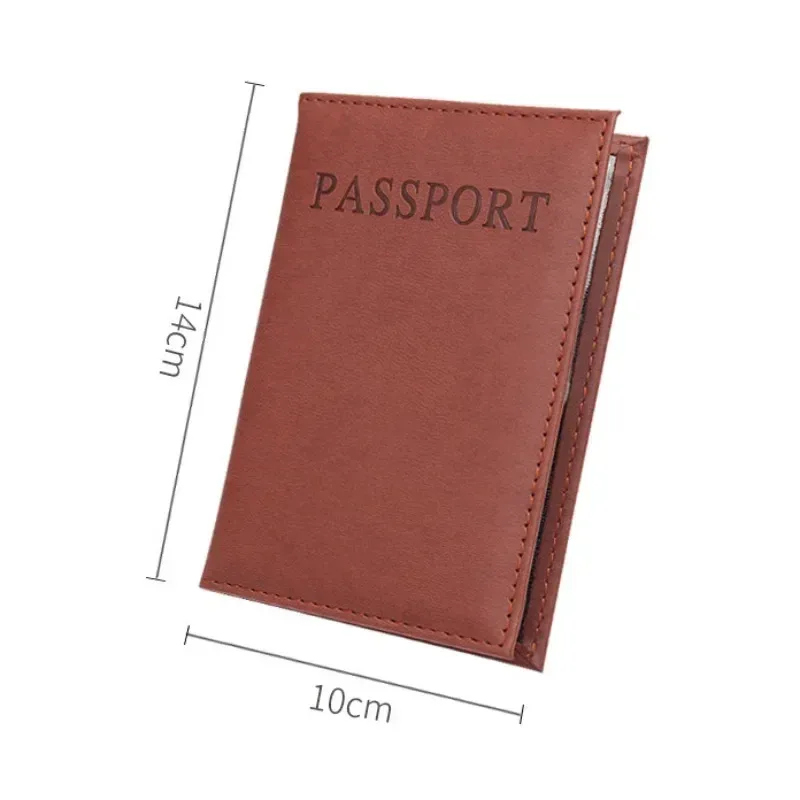 1pc pu cuir possport housse pour voyage mondial passeport protecteur organisateur universel porte-passeport sac étui manchon