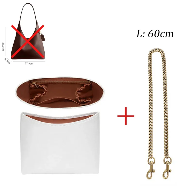 support intérieur de sac ferme et imperméable pour brooklyn28 39, organisateur de sac tridimensionnel, doublure légère, chaîne décorative
